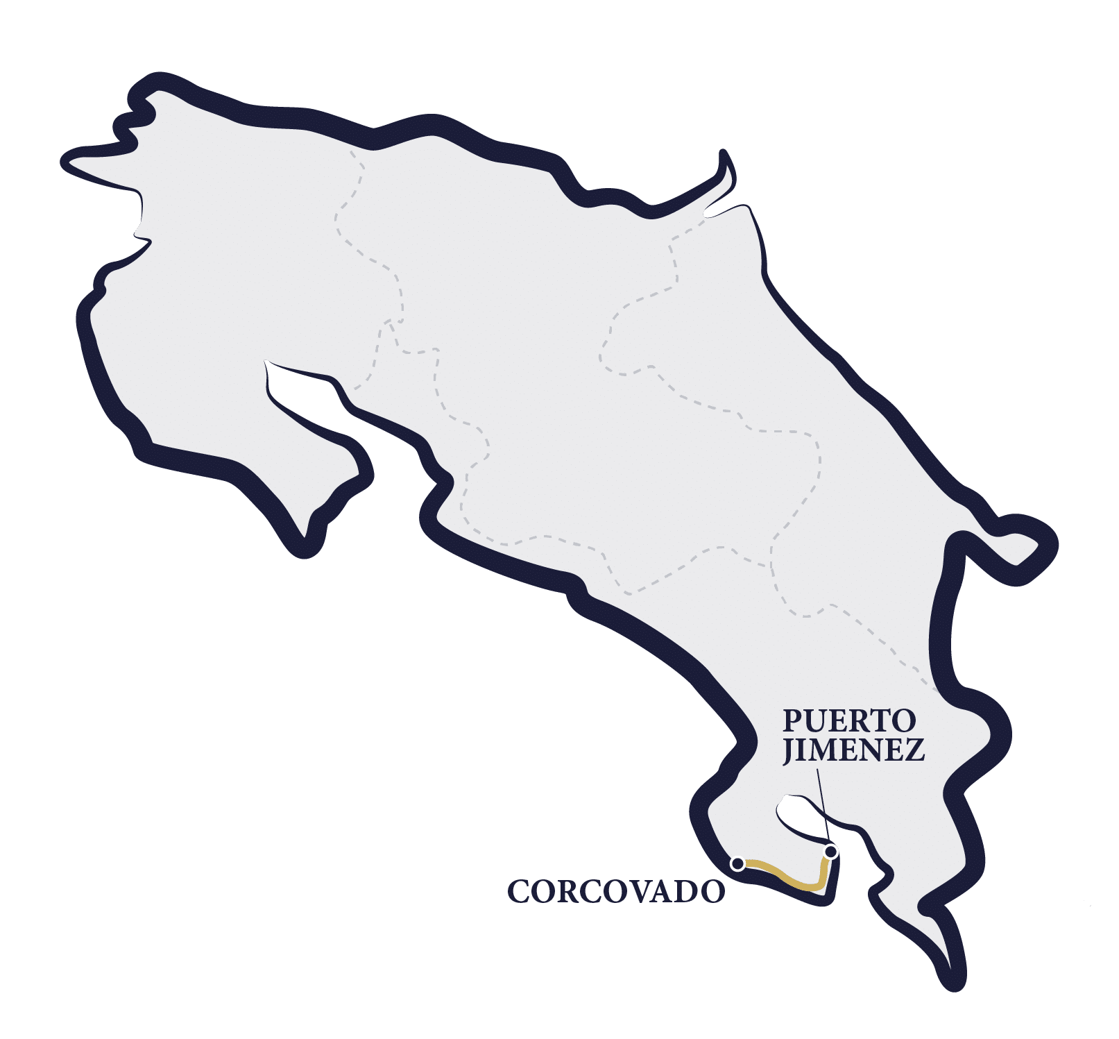 carte circuit Costa Rica